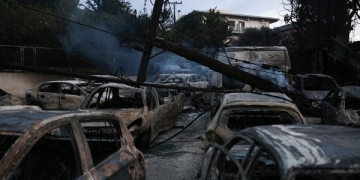 The next day of the wildfire in Mati, Nea Makri, about 30 km east of Athens, East Attica, July 24, 2018. / Η επόμενη μέρα της πυρκαγιάς στο Μάτι της Νέας Μάκρης, Ανατολική Αττική, 24 Ιουλίου 2018.
