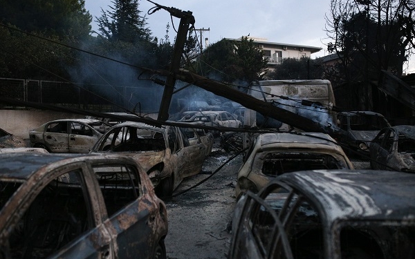 The next day of the wildfire in Mati, Nea Makri, about 30 km east of Athens, East Attica, July 24, 2018. / Η επόμενη μέρα της πυρκαγιάς στο Μάτι της Νέας Μάκρης, Ανατολική Αττική, 24 Ιουλίου 2018.
