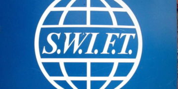 epa03146313 (FILE) A file image dated 26 June 2006 showing the SWIFT logo at their headquarters in Brussels, Belgium.  Belgium-based SWIFT, the organization that handles global financial transactions between banks, said 15 March 2012 that it has been instructed to discontinue its communications services to Iranian financial institutions that are subject to European sanctions. The new European Council decision, as confirmed by the Belgian Treasury, prohibits companies such as SWIFT to continue to provide specialised financial messaging services to EU-sanctioned Iranian banks. SWIFT is incorporated under Belgian law and has to comply with this decision as confirmed by its home country government. SWIFT is a member-owned cooperative that provides the communications platform, products and services to connect more than 10,000 financial institutions and corporations in 210 countries.  EPA/JACQUES COLLET