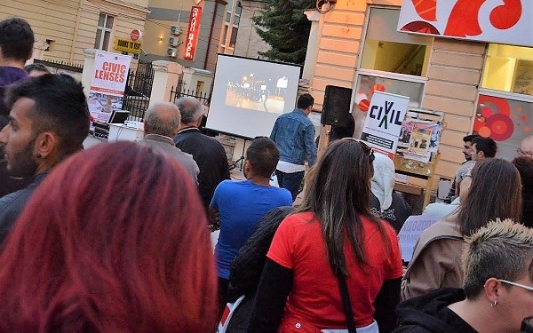„Граѓански објектив“ во Битола, настан на отворено, 2016 година (Архива на ЦИВИЛ )