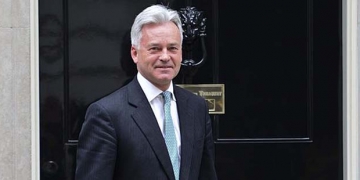 Alan Duncan MP leaving No10 this afternoon 10/03/14