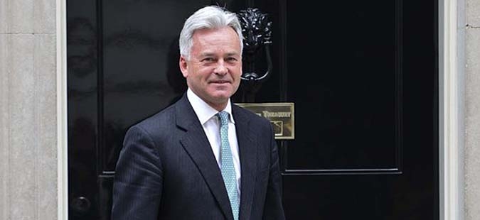 Alan Duncan MP leaving No10 this afternoon 10/03/14