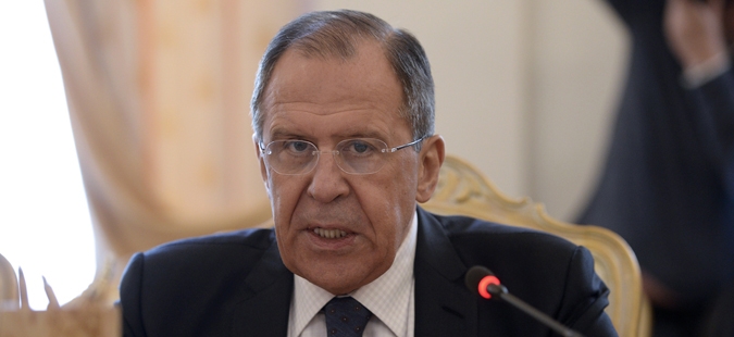 Russian Foreign Minister Sergei Lavrov speaks during a meeting with his Chinese counterpart in Moscow on April 7, 2015. AFP PHOTO / ALEXANDER NEMENOV        (Photo credit should read ALEXANDER NEMENOV/AFP/Getty Images)