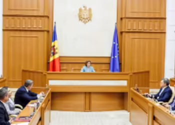 Претседателката Маја Санду на состанокот на Врховниот совет за безбедност. Фото: NewsMaker.md/ Телеграм