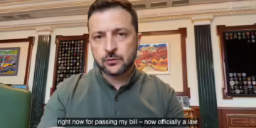 Фото: Скриншот од видео од Фејсбук профилот на Володимир Зеленски