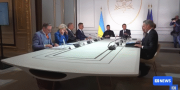 Коалицијата од 26 земји ветува безбедносни гаранции за Украина по море, воздух и копно. Фото: Скриншот од видео на ABC News (Australia)