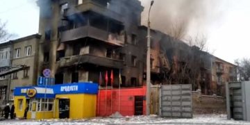 Фото: Гранатираниот конзулат на Албанија во Харков/ euronews.al