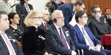 Aмб. Дир на Конференцијата „Украина - Година на хероизмот“, Скопје, 24 февруари 2023, Дом на АРМ