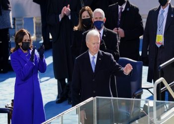 WASHINGTON, DC - JANUARY 20:  U.S. President Joe Biden waves after delivering his inaugural address during the inauguration ceremony on the West Front of the U.S. Capitol on January 20, 2021 in Washington, DC.  During today's inauguration ceremony Joe Biden becomes the 46th president of the United States. (Photo by Kevin Dietsch-Pool/Getty Images)