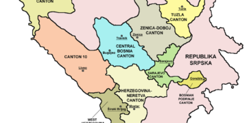 По Дејтонскиот договор - кантонизација на БиХ