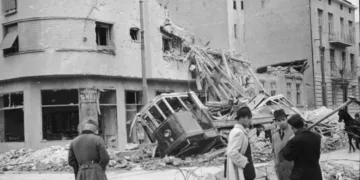 Последици од бомбардирањето на Белград, 6 април 1941 година (фото извор: Wikimedia Commons)