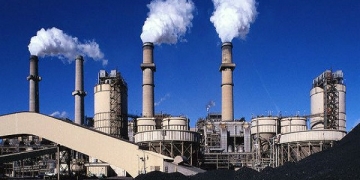 New Mexico, USA --- Coal Power Plant --- Image by © Larry Lee Photography/Corbis