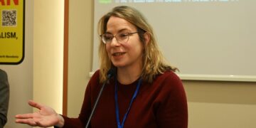 Хедер Роберсон Гастон, САД на конференцијата „Одбрана на демократијата и човековите права“, Скопје, 12 декември 2024
Фотографија: Роберт Атанасовски

Фото: Роберт Атанасовски