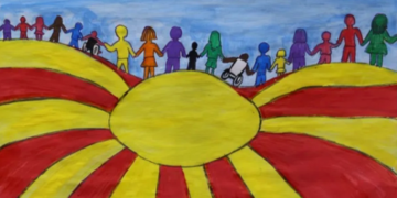 Децата испраќаат моќни пораки за мултикултурализам и европски вредности преку своите цртежи и слики.