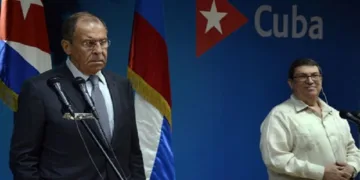 Фото:  Cuban Foreign Minister Bruno Rodriguez and his Russian counterpart Sergey Lavrov aт meeting in Havana, capital of Cuba, July 24, 2019, Joaquin Hernandez/Xinhua