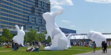A sculpture installation at the Lawn on D | Flickr (CC BY-NC-ND 2.0)