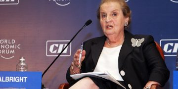 Madeleine Albright at the World Economic Forum (source: Wikipedia)