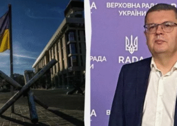 Олександр Мережко, пратеник од Слугата на народот, претседател на Комитетот за надворешна политика и меѓупарламентарна соработка на Врховната рада. Фото: УНИАН