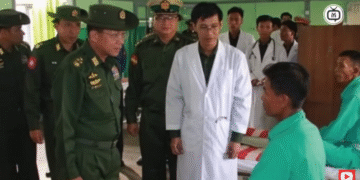 Фото: Скриншот од видео на
MY TV MYANMAR