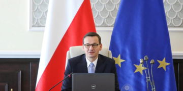 epa07922566 Polish Prime Minister Mateusz Morawiecki attends a cabinet meeting in Warsaw, Poland, 15 October 2019. The newly elected Sejm and Senate will hold their first sittings on 12 November at the latest following the 13 October elections.  EPA-EFE/Leszek Szymanski POLAND OUT