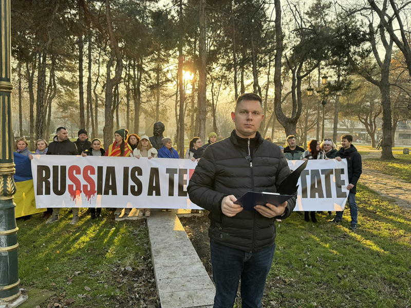 Обраќање на Олександр Урбанович, претседател на Здружението на Украинците „Лесја Украинка“ по повод рускиот ракетен терор
