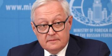MOSCOW, RUSSIA – AUGUST 5, 2019: Russia's Deputy Foreign Minister Sergei Ryabkov gives a news conference on termination of the Intermediate-Range Nuclear Forces Treaty (INF Treaty). Anton Novoderezhkin/TASS