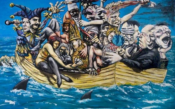 Pilbro, Anthony; Ship of Fools; Herbert Art Gallery & Museum; http://www.artuk.org/artworks/ship-of-fools-55434