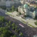 Протести „Србија против насилството“ на српските опозициски партии како реакција на двете масовни престрелки, во Белград, 3 јуни 2023 година. REUTERS/N1