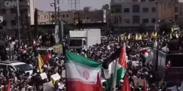 Protesters take to the streets of central Tehran
Source/ screenshot CNN
