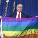 Трамп го развеа знамето на Виножитото за да ги  пробие ЛГБТК
 гласачите пред изборите. Фото: Скриншот YouTube