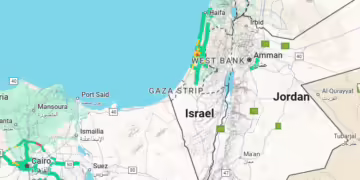 West Bank map screenshot