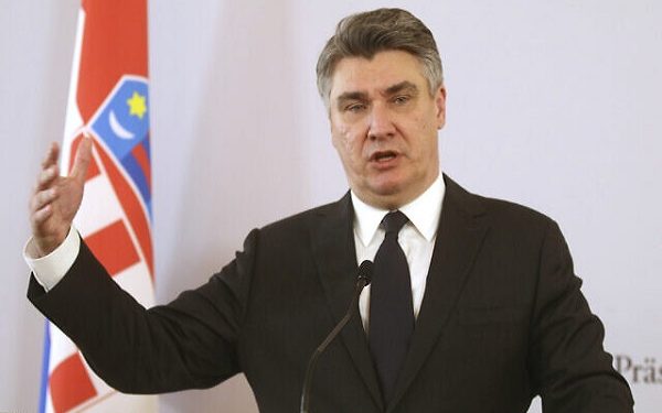 Croatian President Zoran Milanovic  (AP Photo/Roland Zak)