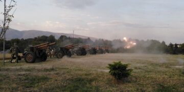 Артилериска стрелба (фото извор: АРМ)