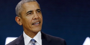 PARIS, FRANCE - DECEMBER 02:  Former US President Barack Obama delivers a speech during the 7th summit of "Les Napoleons" at Maison de la Radio on December 2, 2017 in Paris, France. Obama is the exceptional guest of "Les Napoleons" summit, a bi-annual symposium, created in 2015, dedicated to all the actors of innovation in communication and development around the world.  (Photo by Chesnot/Getty Images)