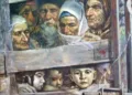 „Возот на смртта“ -
слика од кримско- татарскиот уметник Рустем Еминов, Узбекистан, изработена во 1996-1997 година, посветена на страдањата при депортацијата на Кримските Татари во 1944 година