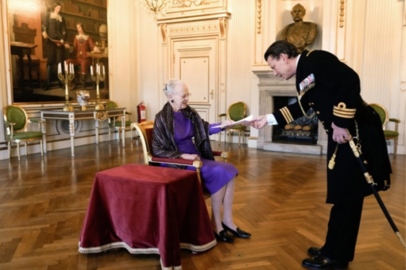 Данскиот престолонаследник Фредерик ќе биде прогласен за нов крал по абдицирањето на кралицата Маргарета Втора