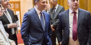 Груевски и Орбан, во позадина се гледа Јанша, Охрид, 29.9.2017 г.