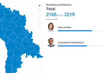 Фото: Скринчот Централна изборна комисија на Молдавија