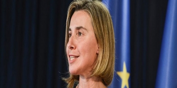 High Representative of the European Union (EU) for Foreign Affairs and Security Policy Federica Mogherini speaks during a press conference in Pristina on May 5, 2016.
The European Commission on May 4 proposed that Kosovo citizens be allowed to travel to the EU's passport-free Schengen zone without a visa, a day after the Balkan nation became a UEFA member.   / AFP / -        (Photo credit should read -/AFP/Getty Images)