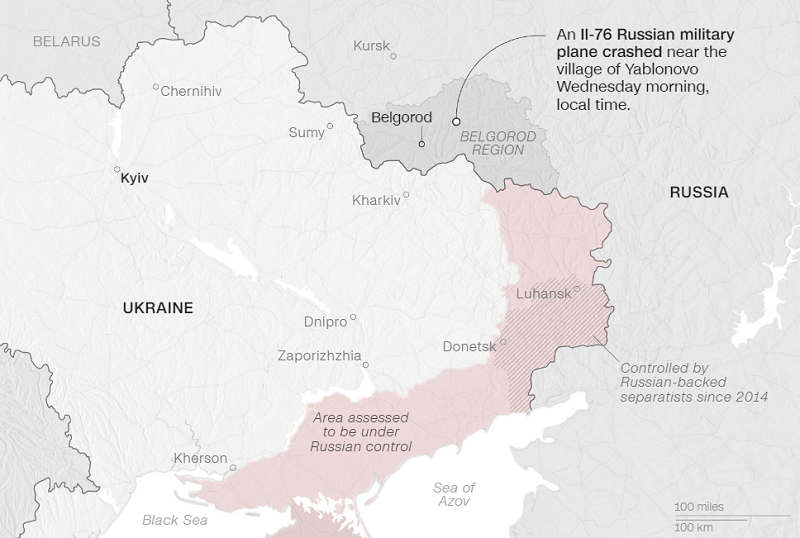 Само пет тела донесени во мртовечницата во Белгород по мистериозната авионска несреќа на рускиот Ил-76, некои украински заробеници кои наводно биле во авионот веќе биле разменети претходно