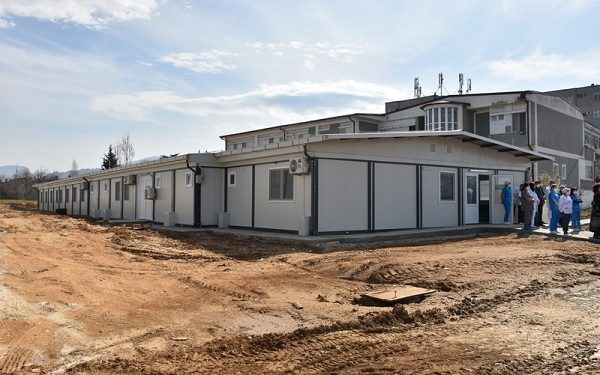 Модуларната болница во Прилеп по изградбата, извор: prilep.gov.mk