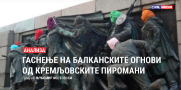 ВРЕМИЊАТА СЕ МЕНУВААТ Споменикот на советските ослободители во Софија е прекриен со качулки во боја како протест против судењата на дисидентите во Москва