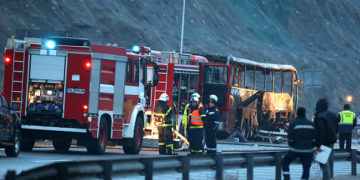 Местото на несреќата на автобусот на „Беса-транс“ во Бугарија, фото: МИА