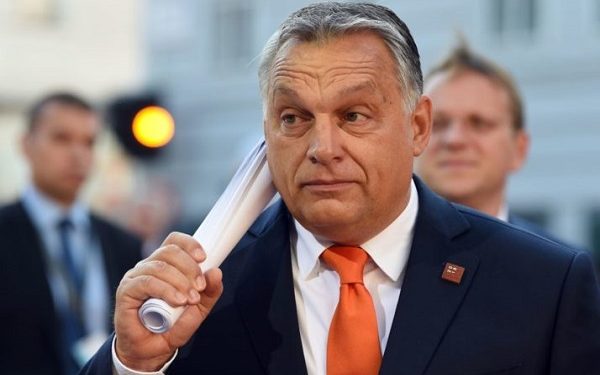 Hungary's Prime Minister Viktor Orban arrives at the Mozarteum University to attend a plenary session part of the EU Informal Summit of Heads of State or Government in Salzburg, Austria, on September 20, 2018. (Photo by Christof STACHE / AFP)        (Photo credit should read CHRISTOF STACHE/AFP/Getty Images)