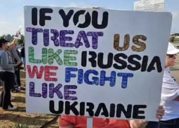 No kings - протести во САД (фото извор: FB / Meanwhile in Ukraine)