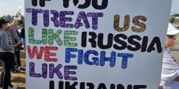 No kings - протести во САД (фото извор: FB / Meanwhile in Ukraine)