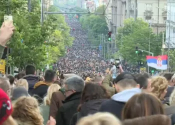 Протест, Белград. Фото: N1