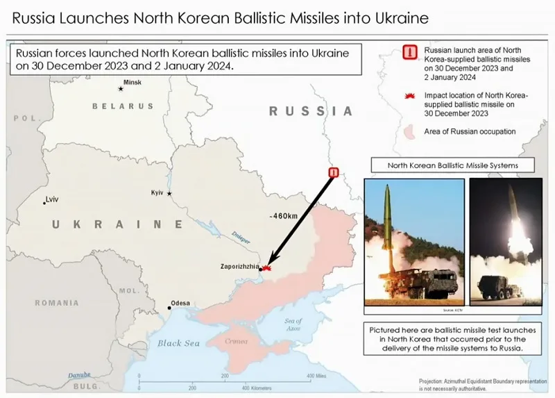 Русија во масивните напади врз Украина користела севернокорејски балистички ракети КН-23
