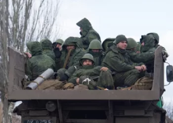 DONETSK, UKRAINE - MARCH 6: Pro-Russian separatists, in uniforms without insignia, are seen in the pro-Russian separatists-controlled Donetsk, Ukraine on March 6, 2022. ( Stringer - Anadolu Agency )