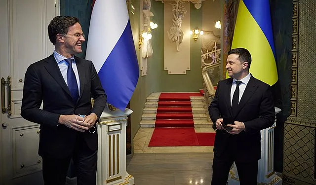 President Volodymyr Zelensky met with the Prime Minister of the Netherlands Mark Rutte / Фото: Wikimedia commons
